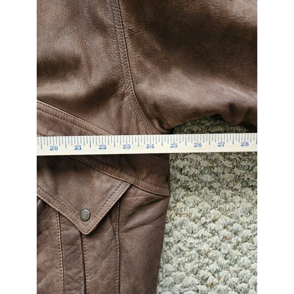 Urban Equipment Vintage Men's Large Leather Suede Aviator Jacket - Picture 8 of 11